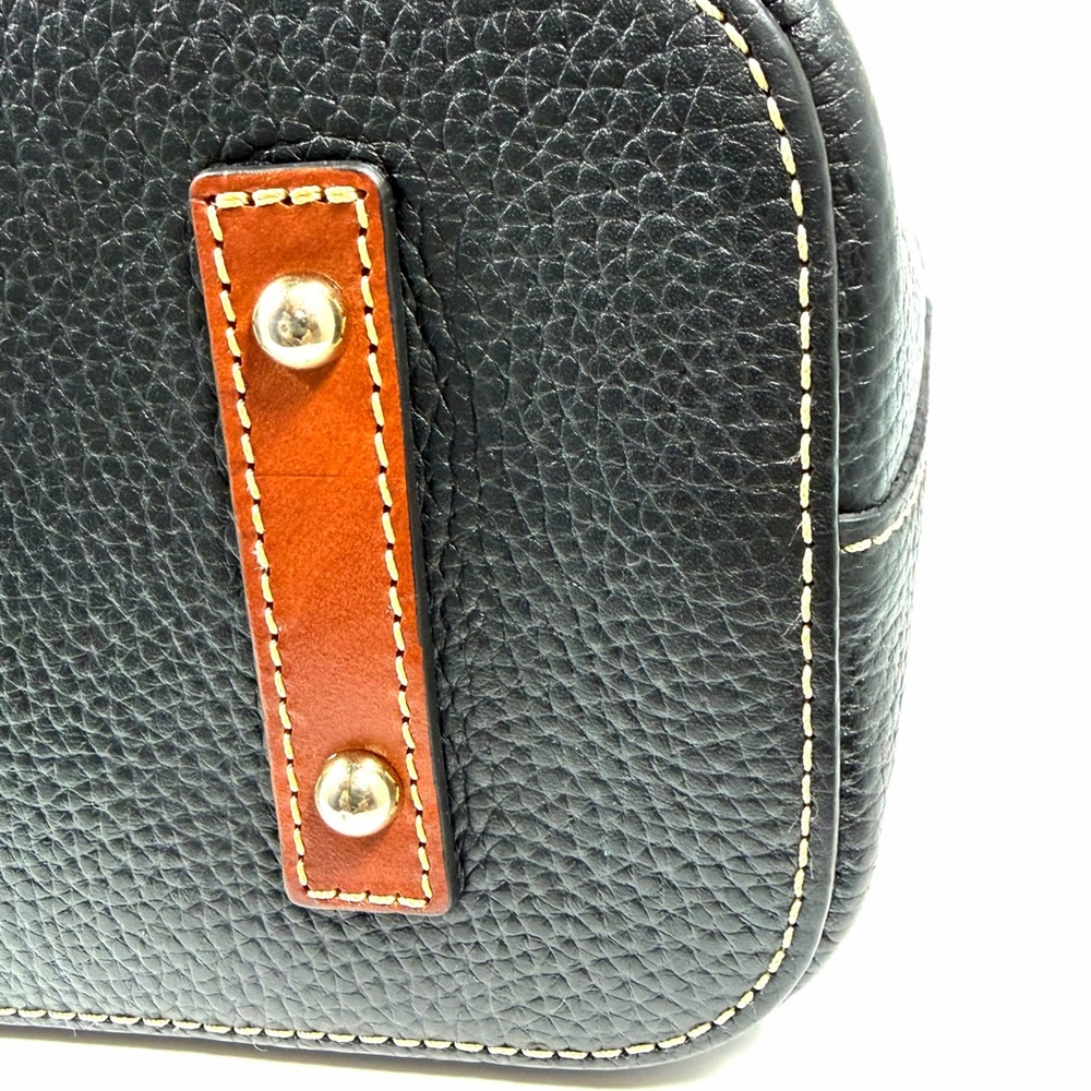 Dooney and Bourke Black Pebble Grain Leather Tote Crossbody Bag EUC - Picture 6 of 15